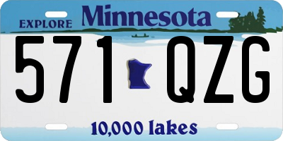 MN license plate 571QZG