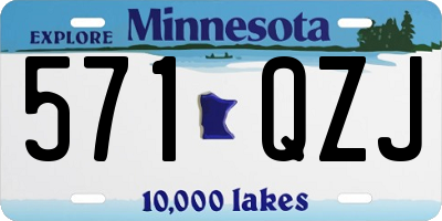 MN license plate 571QZJ