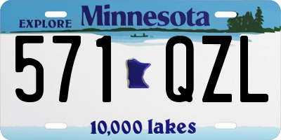MN license plate 571QZL