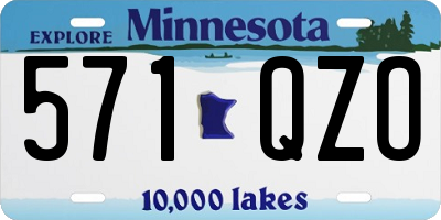 MN license plate 571QZO