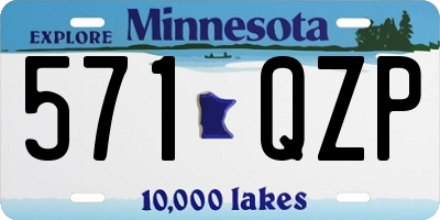 MN license plate 571QZP