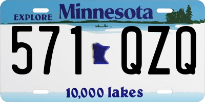 MN license plate 571QZQ