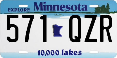 MN license plate 571QZR