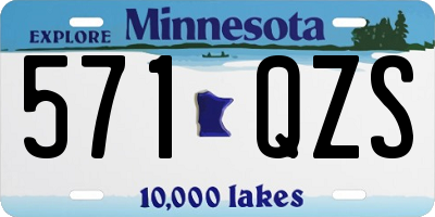 MN license plate 571QZS