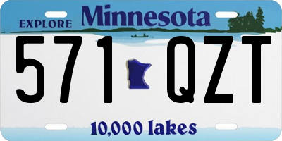 MN license plate 571QZT