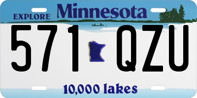 MN license plate 571QZU