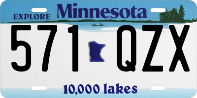 MN license plate 571QZX