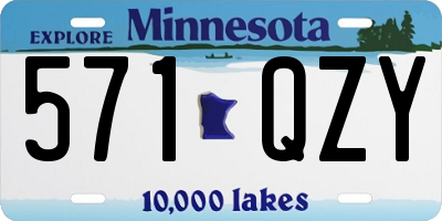 MN license plate 571QZY