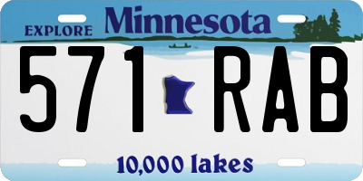 MN license plate 571RAB