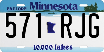 MN license plate 571RJG