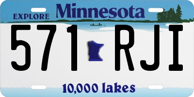 MN license plate 571RJI