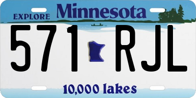 MN license plate 571RJL