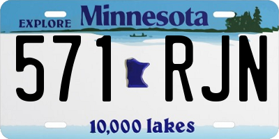 MN license plate 571RJN