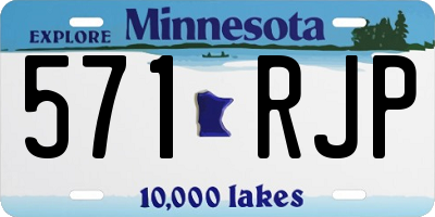 MN license plate 571RJP