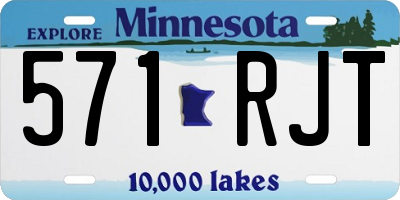 MN license plate 571RJT