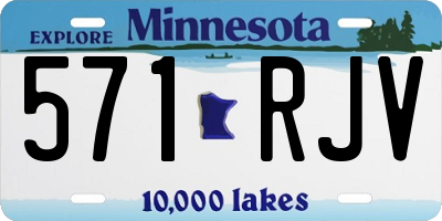 MN license plate 571RJV