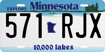 MN license plate 571RJX