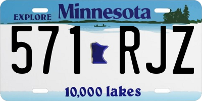 MN license plate 571RJZ
