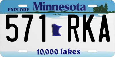 MN license plate 571RKA
