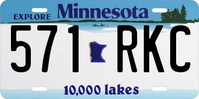 MN license plate 571RKC