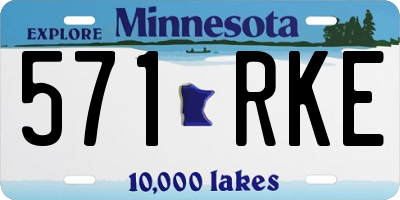 MN license plate 571RKE