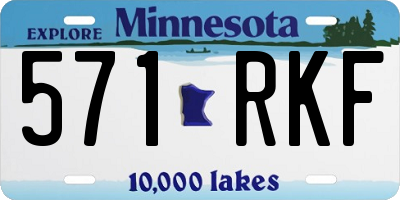MN license plate 571RKF