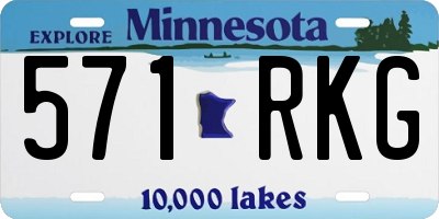 MN license plate 571RKG