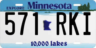 MN license plate 571RKI