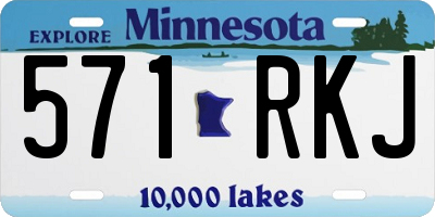MN license plate 571RKJ