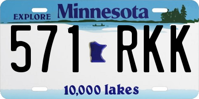 MN license plate 571RKK