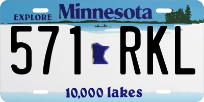 MN license plate 571RKL