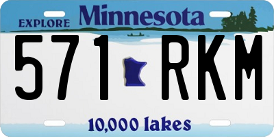 MN license plate 571RKM