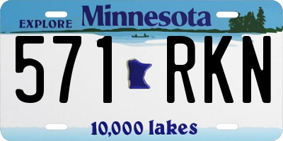 MN license plate 571RKN