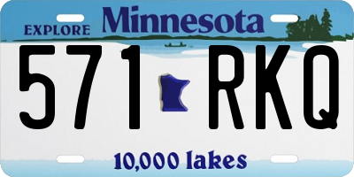 MN license plate 571RKQ