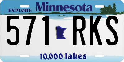 MN license plate 571RKS