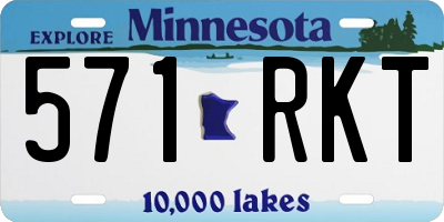 MN license plate 571RKT
