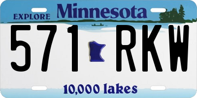 MN license plate 571RKW