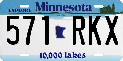 MN license plate 571RKX