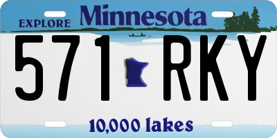 MN license plate 571RKY