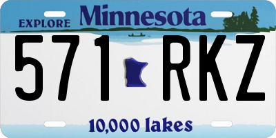 MN license plate 571RKZ