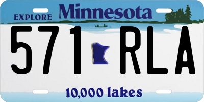 MN license plate 571RLA