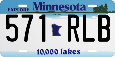 MN license plate 571RLB