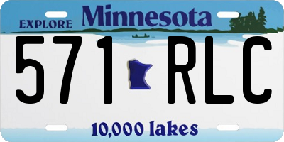 MN license plate 571RLC