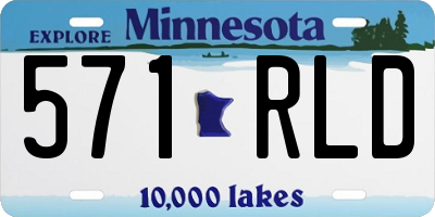 MN license plate 571RLD