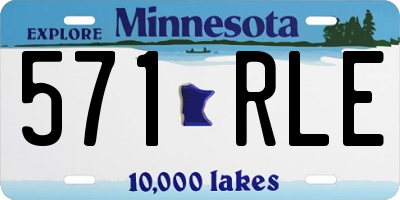 MN license plate 571RLE
