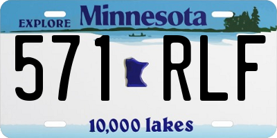MN license plate 571RLF