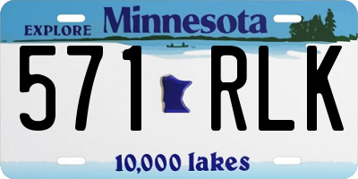 MN license plate 571RLK