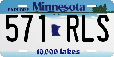 MN license plate 571RLS