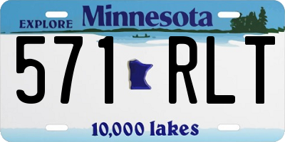 MN license plate 571RLT