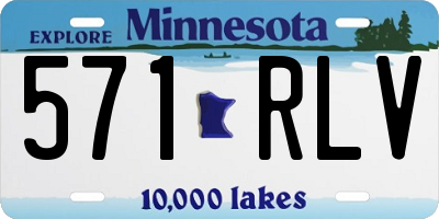 MN license plate 571RLV
